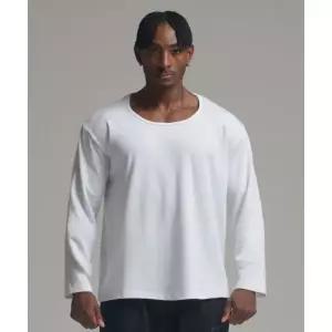 매장정품 PHERMENON 머슬핏 U넥 롱 슬리브 - 화이트