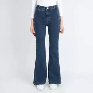 게스 여성 청바지 사이드 디테일 플레어 붓컷 미디엄블루 YN3D6127_P381716114 376696