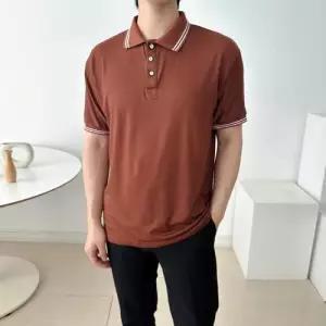 카라 피케 티셔츠 여름 남성 쿨링 반팔 면티 골프상의 WEE8EAF