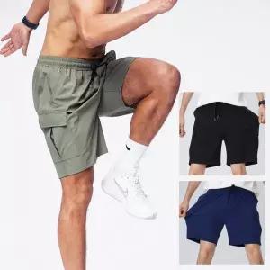 [골드스마일]포켓 사방스판 우븐 카고 반바지 4부 캠핑 러닝 숏팬츠