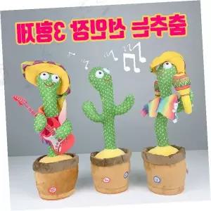 춤추는 선인장 인형 음성인식 따라하기 노래 녹음 반복 사운드 움직임 화분 장난감