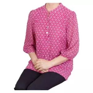 여성 벌룬소매 차이나카라 블라우스 1P 봄여름 중년옷 WF1583F