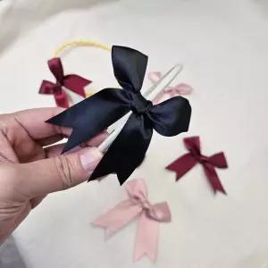 10개 묶음 공단 리본 완제품 DIY재료 장식용품 꾸미기 포장 생일 기념일