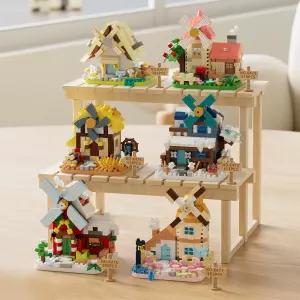 나노블럭 미니 풍차하우스 6종 세트 1808조각(PCS)