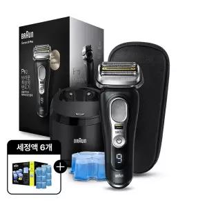 [BRAUN] 브라운 전기면도기 시리즈9 Edge 9450cc 블랙 + 세정액 6개