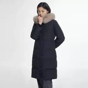 [백화점 정품] 빈폴 레이디스 헤비 롱 슬림 다운 블랙 BF5Y38C075