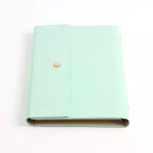 가죽 직장인 플래너 민트 A5 기록 비번 심플 회의용
