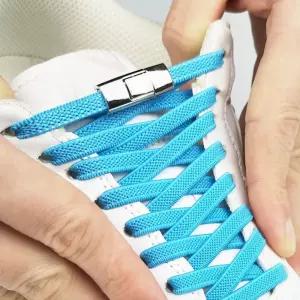 신발끈 매듭 없이 고정 클립 실리콘 운동화 조절 간편 착용