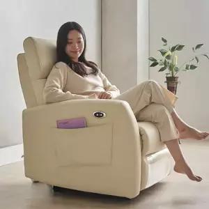 [설맞이 한정특가 무료배송혜택]아벨 전동 1인 리클라이너 소파 이지클린