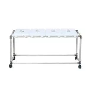 화이트 미니 분리수거함 4P 가정용 재활용 쓰레기 W4BA90E