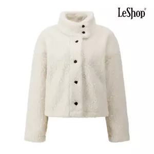 [롯데백화점]르샵 버튼 하이넥 부클 자켓 BQ1JK002A