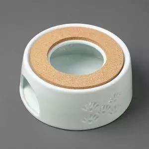 [콩심팥심]워머 티 S 5 홀더 티라이트 코르크 도자기 화이트