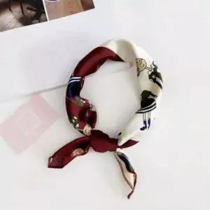 여성 세련된 쁘띠 실크 미니 스카프 선택 레드웹툰 W82B627