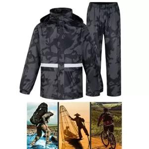 [이지커머스]캠핑 아웃도어 우의세트 비옷 레인코트 등산용 배달 고급우의 패션우비 방수우비 여행우비 성