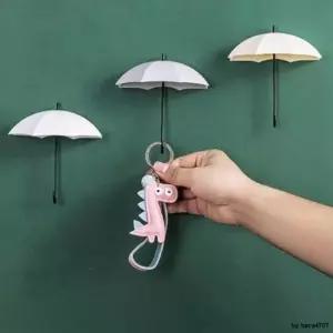 ( )우산모양 벽걸이 후크 3p 벽홀더 인테리어 걸이 고리