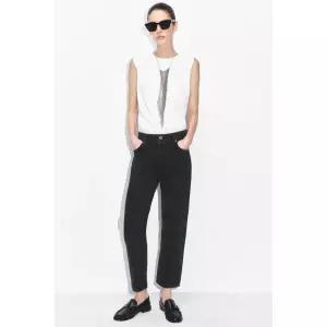 [ZARA] 자라 진 청바지 ZW 컬렉션 CIGARRETE 미드라이즈 - 블랙 3044645