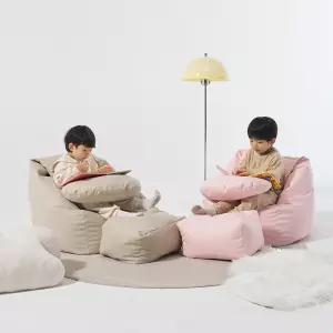 캐리 허그 1인 에코가죽 유아 빈백 소파 스툴 포함