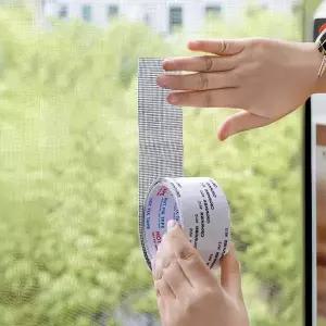 방충망 롤 붙이는 보수테이프 창문 현관 방충망스티커