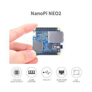 NanoPi NEO2 512MB DDR3 RAM Allwinner H5,64 비트 고성능 쿼드 코어 A53 데모 보드, 우분투코어 실행