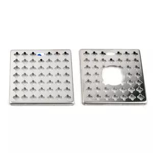 스텐 세탁기 유가 배수구 캡 하수구 뚜껑 트랩 덮개 엘보 욕실 화장실 소형 130mm 덮개 거름망 배수구커버