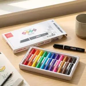 트리마 굵은 글씨 유성 매직 네임펜 5mm 12색 세트