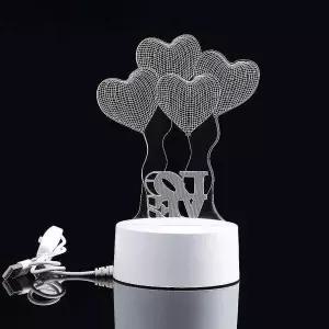 LED ETO054T2 러브 무드등 취침 식탁 책상 협탁