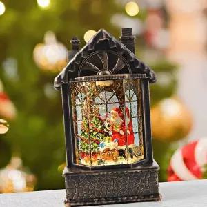 오르골 AEK074H8 무드등 산타스노우볼박스 스노우볼오르골