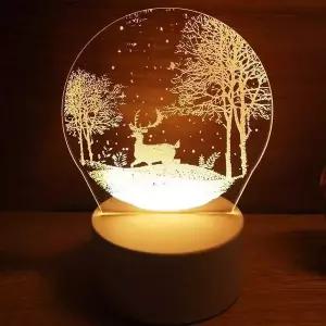 숲속의 XSR090U5 사슴 무드등 스탠드 침대 인테리어 감성