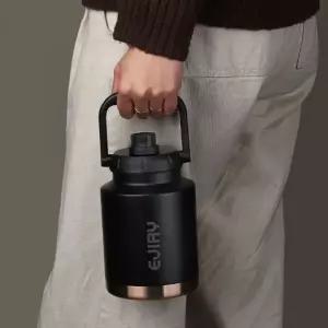 (옵션 에지리홀트빅저그=(1L 브론즈골드))1L 휴대용 텀블러 워터저그 브론즈골드 보온보냉 스텐 스텐물병