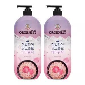 오가니스트 히말라야 핑크솔트 바디워시 900g 로즈 2개