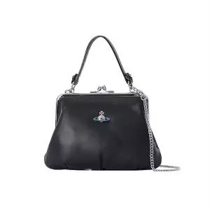 [비비안웨스트우드] 4B010005W L001L N403 그래니 나파 프레임 펄스 체인 토트백