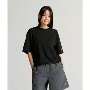 챔피온 CHAMPION C로고 UNI 포켓 반팔 티셔츠 Black 417100
