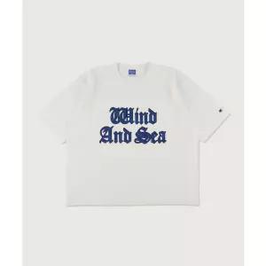 챔피온 CHAMPION X 윈드앤씨 리버스위브 저지 반팔 티셔츠 White 417125