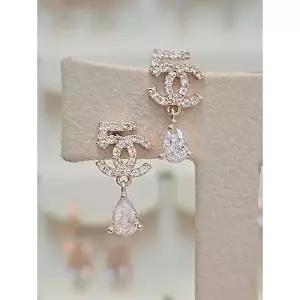 [셀러허브 1]볼라레 세이브존03 볼라레 로잘린 5 티어 큐빅 은침 귀걸이 2color AQSSS1888A