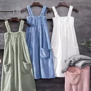 여성 골프 가운 목욕 샤워 라운딩 샤군네