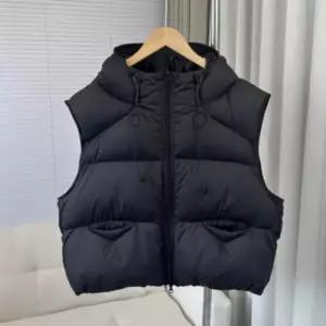 여자 후드 아우터 겨울 베스트 레이어트 빵빵한 패딩조끼