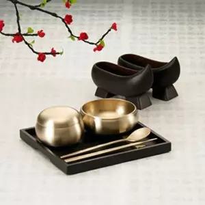 옥식기 유기 유기수저세트 전통유기그릇 유기식기세트 수저포함 (WFKHEYV)