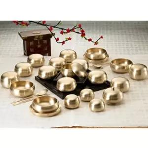 고품질 옥반상기세트 7첩한상 전통옥식기 식기세트 7첩 유기 전통 (WFKHEZ8)