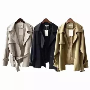 여자 자켓 짧은 야상 아우터 트렌치 코트 간절기 하프 WFLPTOX