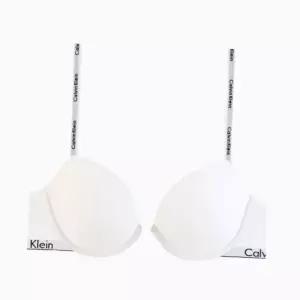 [Calvin Klein]UNDERWEAR CK 여성 모던 코튼 데미 브라 QF7936 WHITE 698145