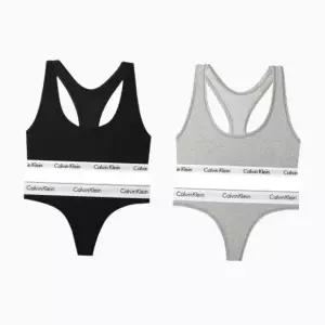 [Calvin Klein]UNDERWEAR CK 여성 코튼 스포츠브라 브라렛티팬티 세트 QP1114F3786 2종 택1 698365