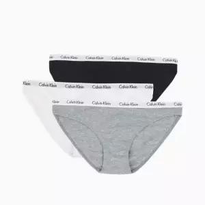 [Calvin Klein]UNDERWEAR 캘빈클라인 언더웨어 여자속옷 비키니 삼각팬티 3장 세트 QD3588-999 P0036607...