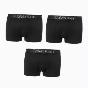 [Calvin Klein]UNDERWEAR CK 캘빈클라인 남자 드로프 팬티 3개 트렁크 남성 블랙 NB2970A-7V1 697501