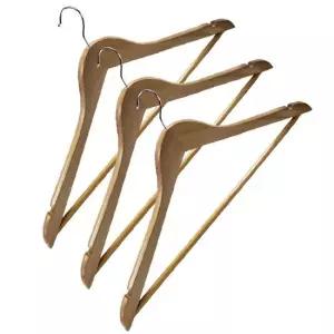 TC 베이직 나무 원목 옷걸이 3개