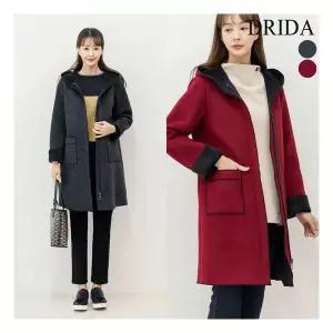 엄마옷 여자 겨울 밍크퍼 후드 빅사이즈 집업 점퍼 퍼안감 50대