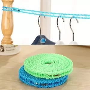 고품질 원룸빨래로프 옥상 원룸 캠핑용 블럭분리구조 보조빨래끈 5m (WFKJI95)