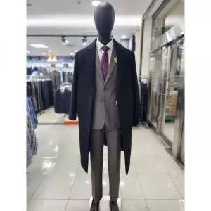 빅사이즈 울 블렌드 코트 블랙1146890