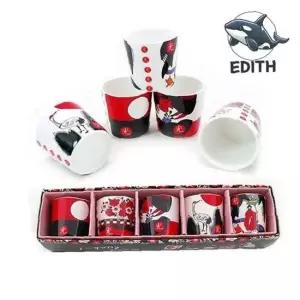 전통 화투 디자인 소주잔 5p 한정판 실용적인