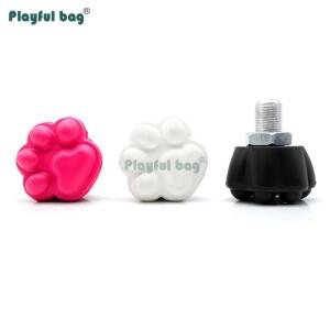 고양이 발 고무 더블 로우 롤러 스케이트 브레이크 헤드 내마모성 악세서리  AMB103