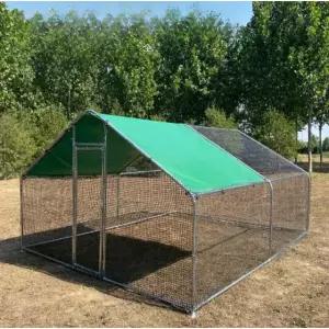 강아지 울타리 견사 조립식 하우스 케이지 야외 두꺼운 강철 프레임 4m 3m 2m A